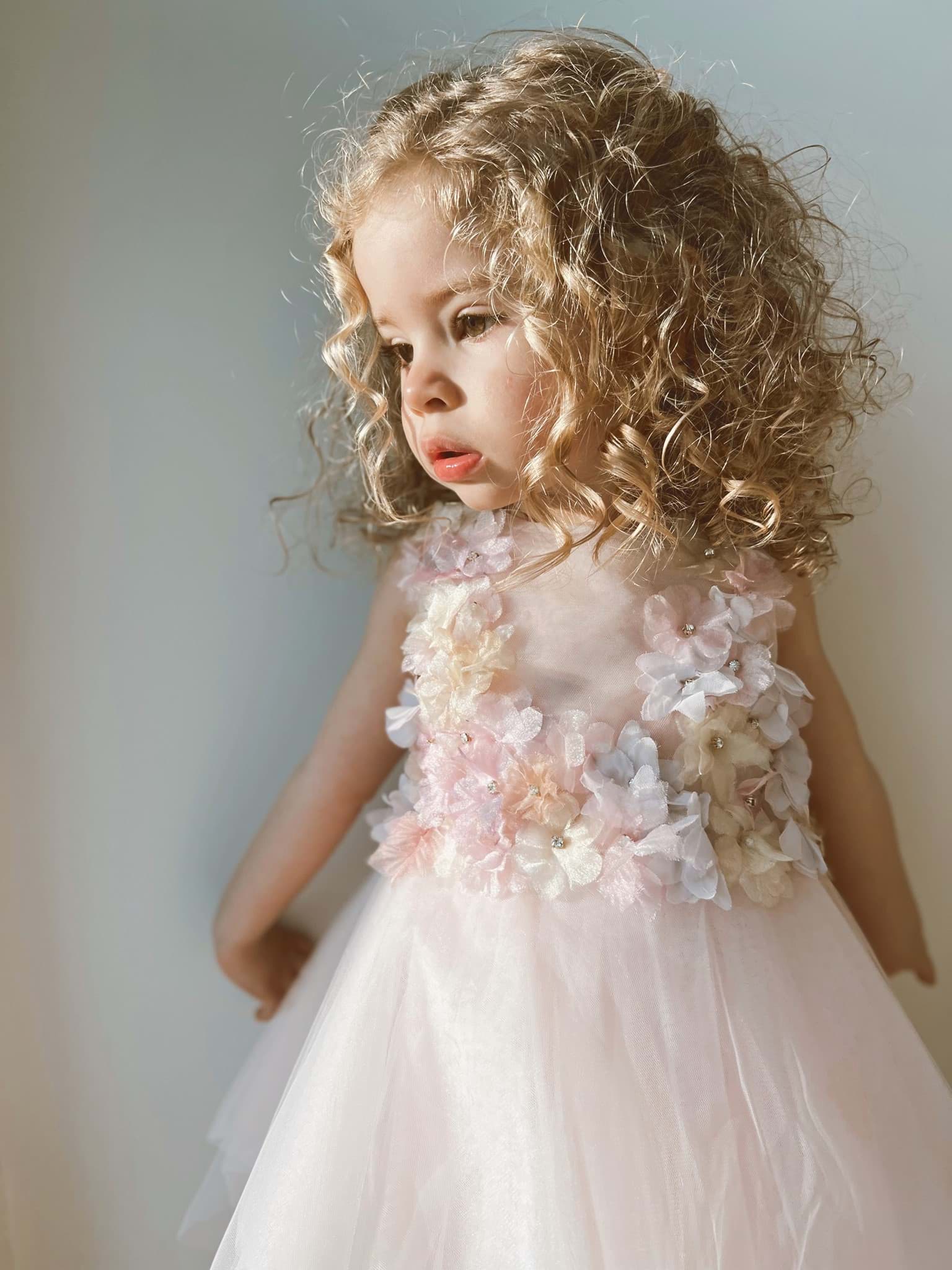 Picture of TILLE DRESS WİTH ORGANZA FLOWER